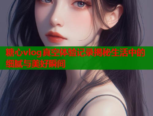 糖心vlog真空体验记录揭秘生活中的细腻与美好瞬间