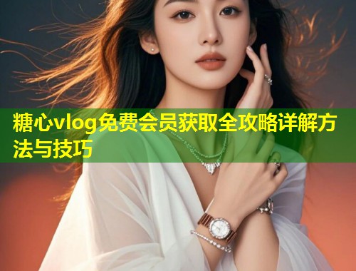 糖心vlog免费会员获取全攻略详解方法与技巧